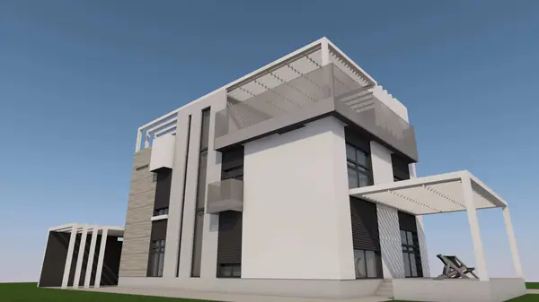 Современный аутентичный облик дома