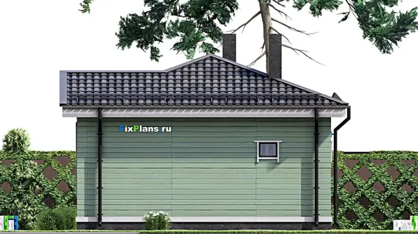 Проект одноэтажного дома 11х8м S36м2 F-15659