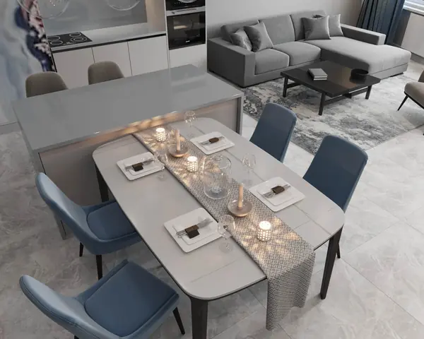 Кухня-гостиная_"Закат на 51-м этаже"