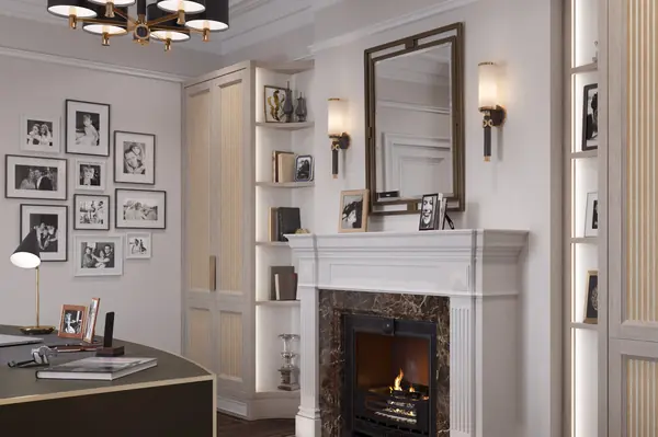 Home office in a residential house