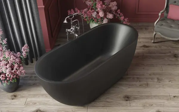 Corelia Черная Каменная Ванна от Viva Lusso