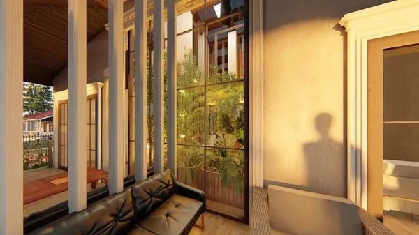 ДОМ-УСАДЬБА НА 2 СЕМЬИ + МАСТЕРСКАЯ (В1)