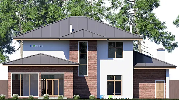 Проект двухэтажного дома 18х19 м S349м2 F-18215