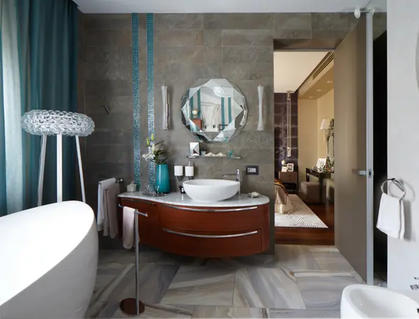 Ванная и санузел в современном стиле.