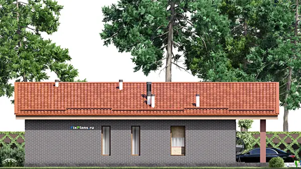 Проект одноэтажного дома 10х16м S130м2 F-15218