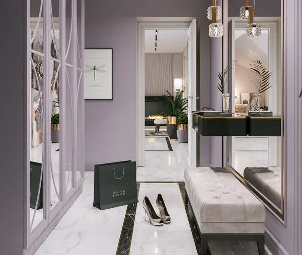 Дизайн-проект Мансарда, Неоклассика