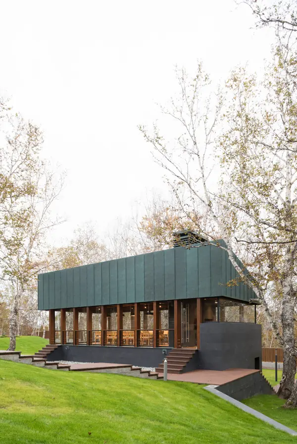 Павильон летней кухни на Камчатке