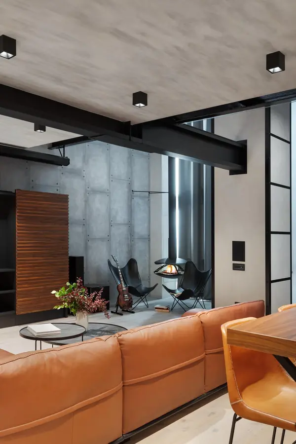 Дизайн двухуровневой квартиры в стиле лофт