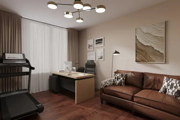 Ремонт квартиры в спокойных и теплых тонах