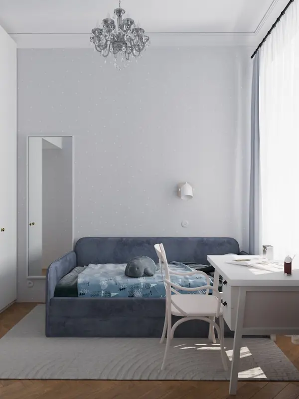 Дизайн-проект трехкомнатной квартиры 53 квм.