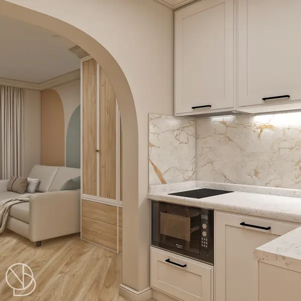 Дизайн-проект квартиры в ЖКК Морская Симфония для сдачи в аренду