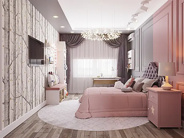 ЖК Русский Авангард, 100м2, детская для девочки