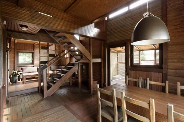 Wood Patchwork House