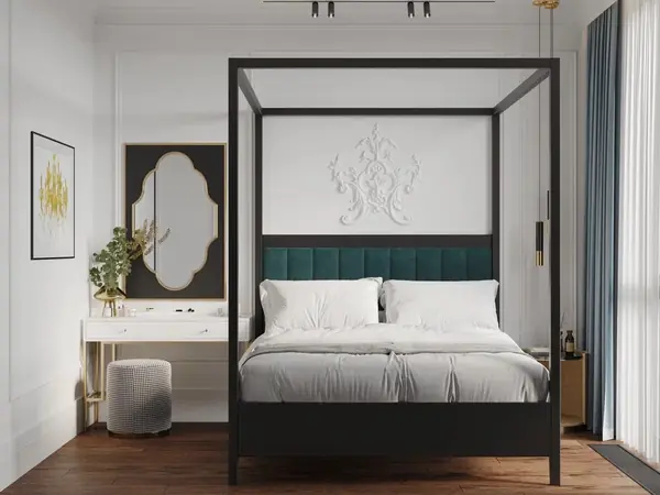 Квартира бизнес класса 90 м² в стиле неоклассика