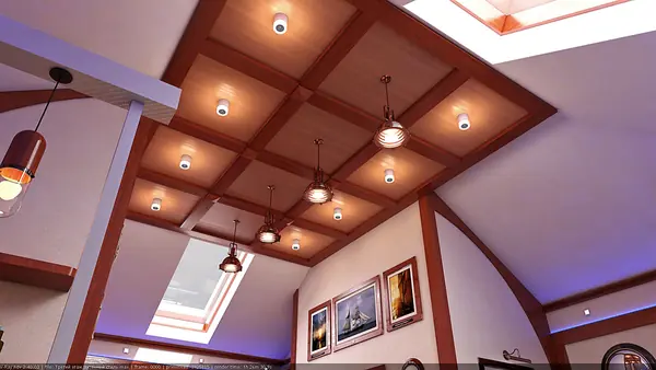 Интерьер мансардного этажа