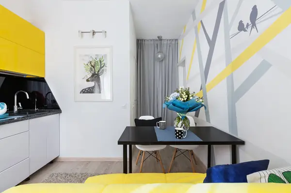 Однокомнатная квартира про проекту Александры Сафроновой