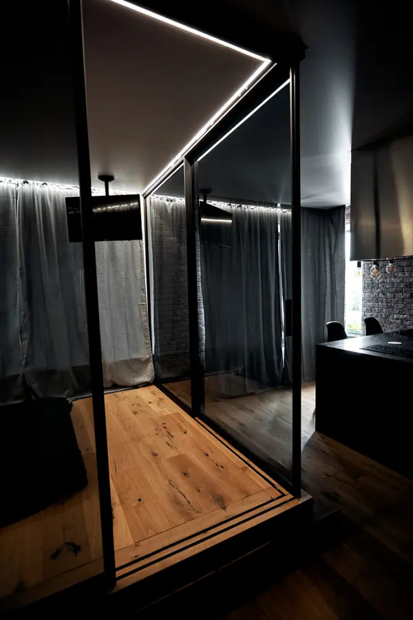 Угловая интерьерная перегородка raumplus