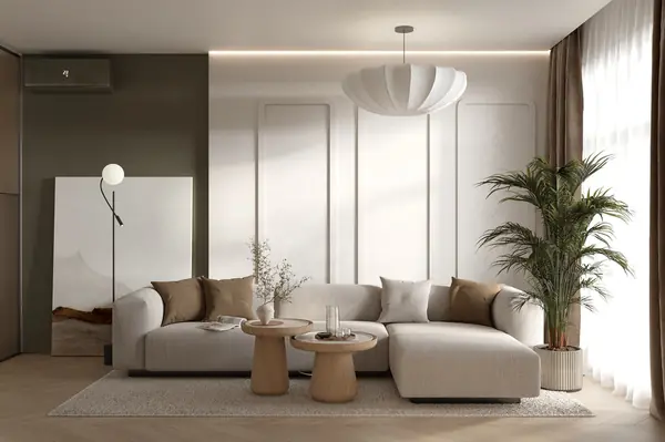 Проект 2-х уровневой квартире в эко-стиле.