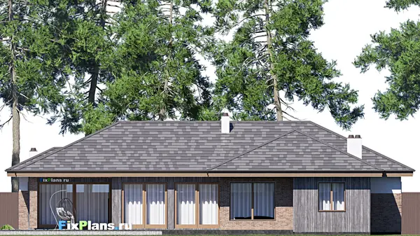 Проект одноэтажного дома 24х22м S348м2 F-15740