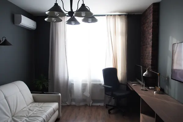 Дизайн интерьера 1-комнатной квартиры в индустриальном стиле