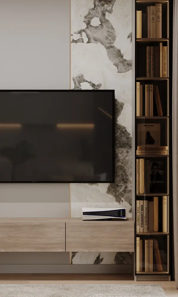 Интерьер квартиры в ЖК "Метрополия"