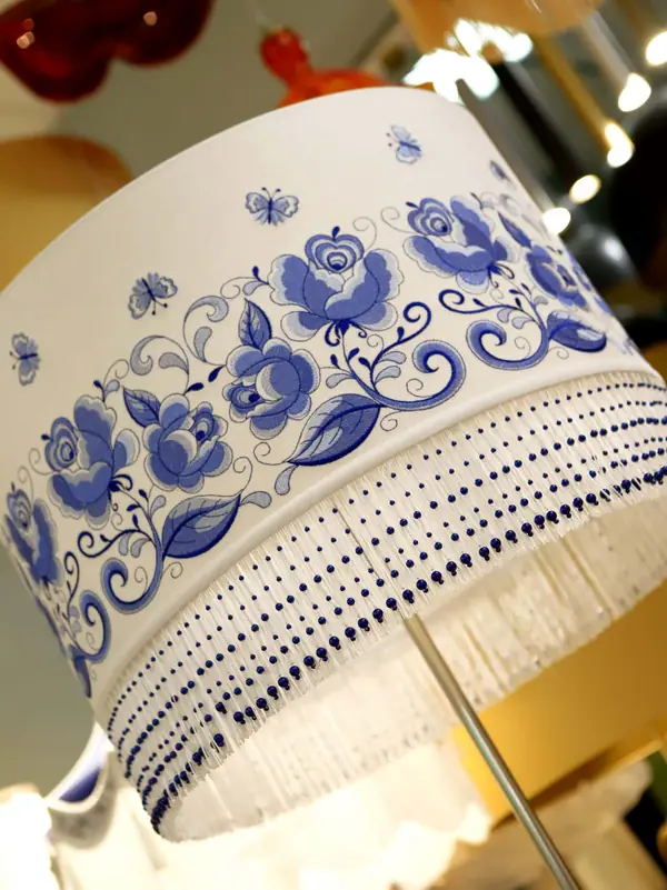 Абажуры из ткани на пластике