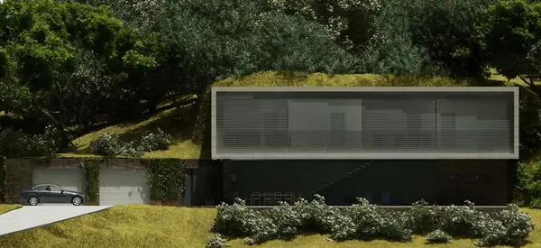 Дом на склоне