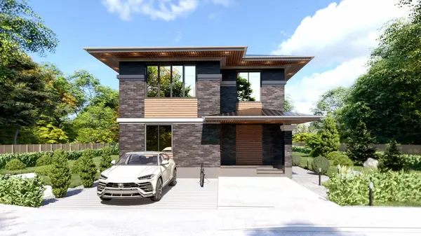 Двухэтажный дом в стиле Райт