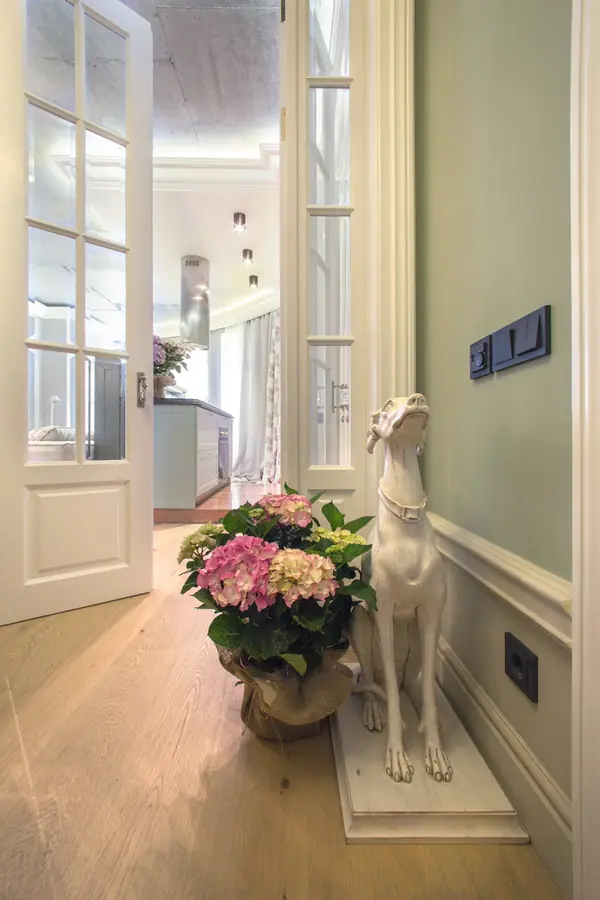 Peonies. Felt. Сoncrete.