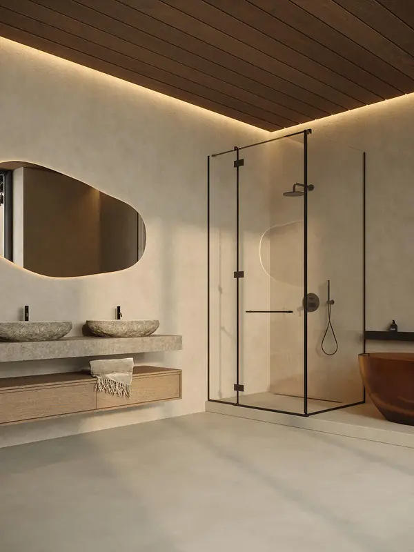 Glass House - glass in house