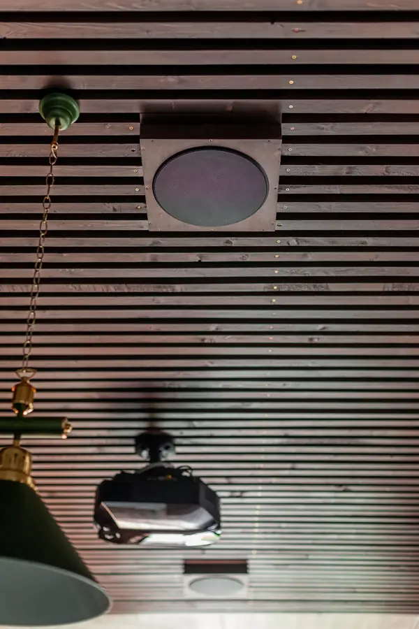 Гостевой домик с домашним кинотеатром в стиле лофт.