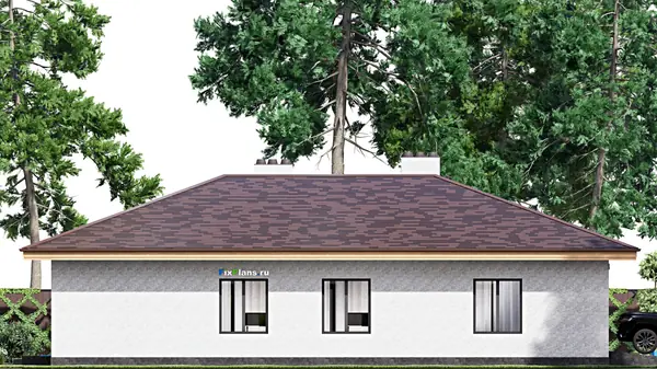 Проект одноэтажного дома 18х18м S233м2 F-15902