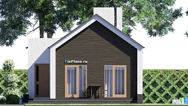 Проект одноэтажного дома 8х25м S149м2 F-15731