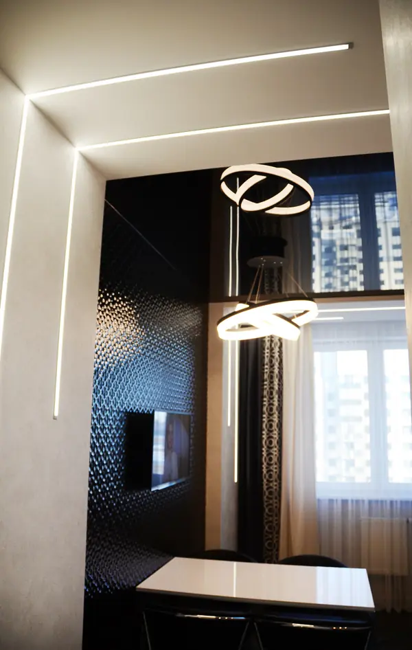 Черно-белый интерьер