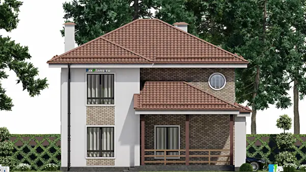 Проект двухэтажного дома 12х13 м S202м2 F-8684