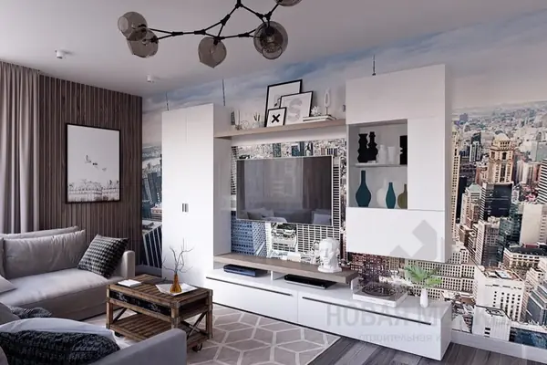 Дизайн-проект двухкомнатной квартиры 58 кв.м в ЖК «Лучи»