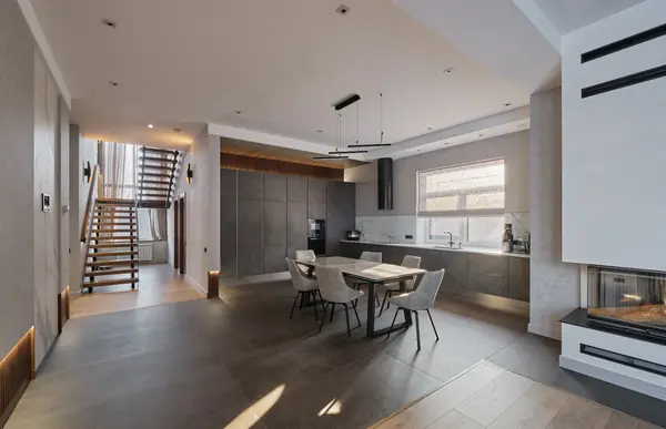 Интерьерная съёмка загородного дом