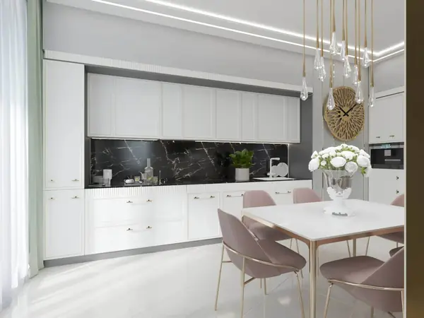 Дизайн и ремонт квартиры на Золоторожском Валу — Золотой акцент