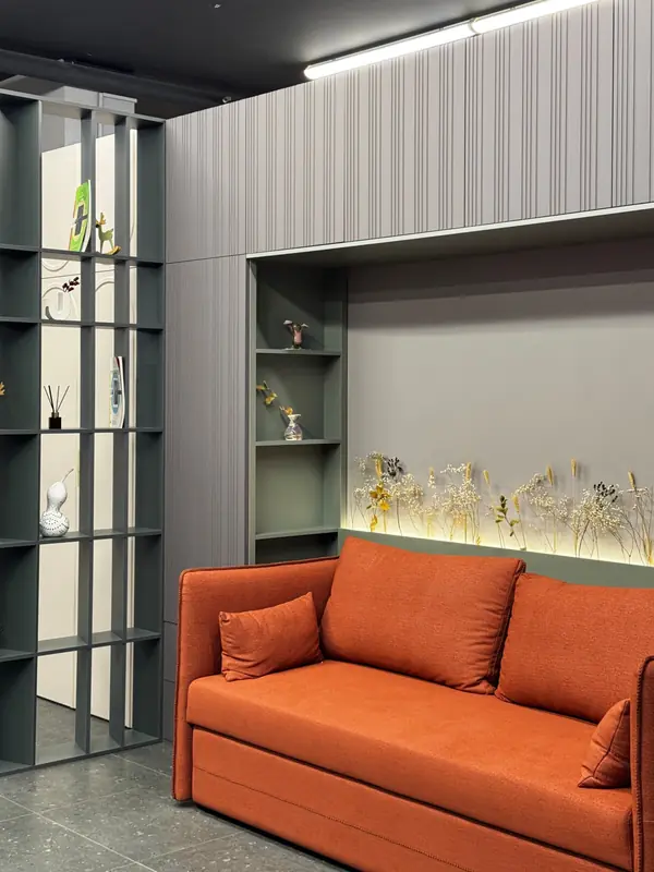 П-образный шкаф в шоуруме