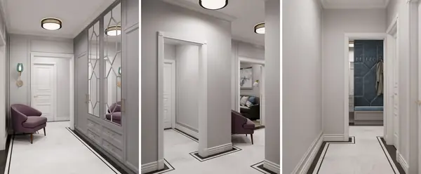 Дизайн интерьера в светлых тонах в новостройке Москвы