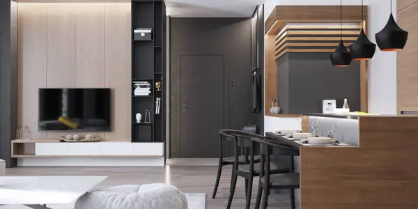 2-к комнатная квартира с современном стиле, 64 кв.м.