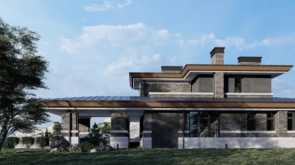 Вилла в стиле Ллойда Райта