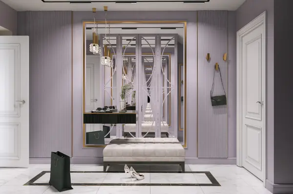 Дизайн-проект Мансарда, Неоклассика