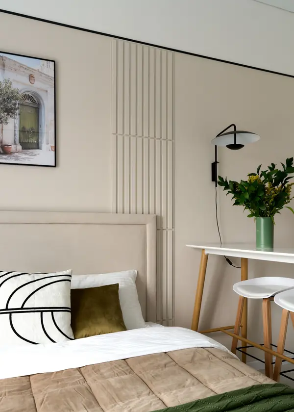 Квартира — студия по дизайн проекту Екатерины Тагировоq