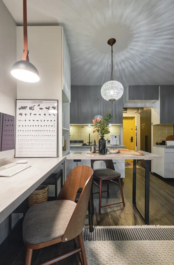 Интерьерная съёмка студии 19 кв.м. на Братиславской (Москва)