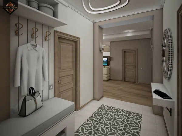 "Фьюжн в интерьере"трехкомнатная квартира в Казани по ул. Муштари