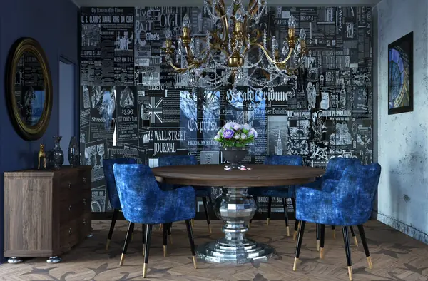 Столовая. Апартаменты для двоих в Доломитах, Италия