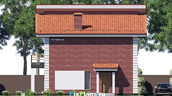 Проект дома с мансардой 10х12 м S161м2 F-17387