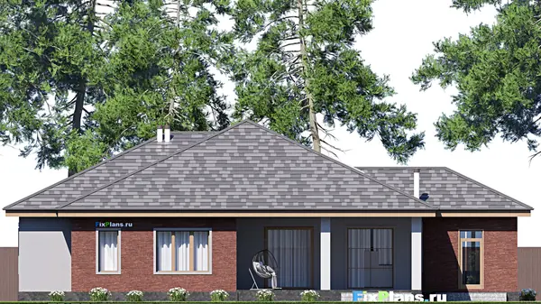 Проект одноэтажного дома 16х21м S203м2 F-18197