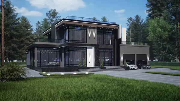 архитектурный проект жилого дома_500 кв.м.